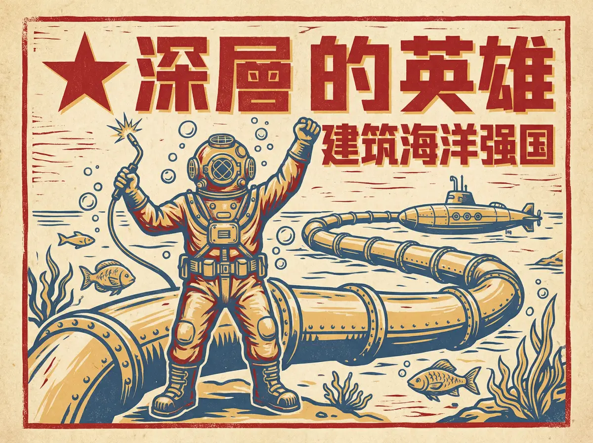 深海焊接师王涛同志，水下建设的劳动模范 - 51动漫